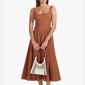 Best Staud Well Midi Dress - Tan